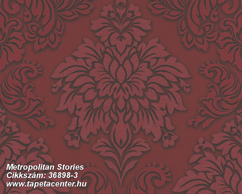 Barokk-klasszikus,csillámos,különleges felületű,piros-bordó,szürke,lemosható,vlies tapéta 